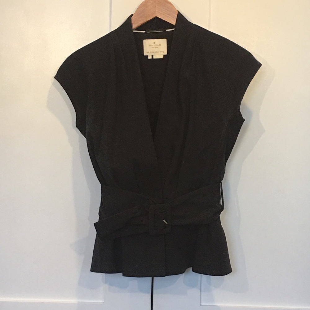 Kate Spade cropped cap sleeve blazer